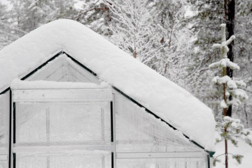 Palram HG5508 Hybrid Hobby Greenhouse, 6' x 8' x 7', Silver