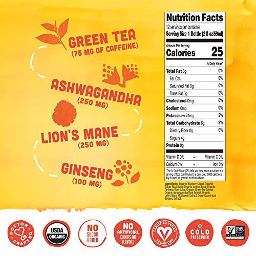 Vive Organic Energy + Immunity Dual Boost Shot (2oz bottle)