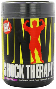 Universal Nutrition Shock Therapy Pre-Workout Pump & Energy Supplement, with BCAA complex, Creatine, and Electrolytes - Grape - 42 Servings