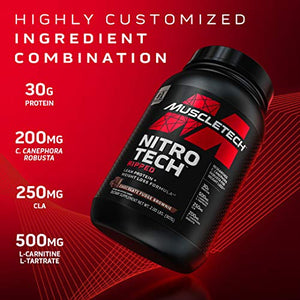 Protein Powder for Weight Loss | MuscleTech Nitro-Tech Ripped | Whey Protein Powder + Weight Loss Formula | Lose Weight | Weight Loss Protein Powder for Women & Men | Chocolate, 2 lb(package may vary)