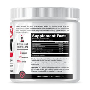 Outwork Nutrition Pre-Workout Supplement with Nootropics - Energy & Mental Focus for Better Workouts - Backed by Science (Rocket Pop, 226 Grams)