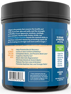 Advanced Hydrolyzed Collagen Peptides – Unflavored Protein Powder - Mixes Into Drinks and Food - Pasture Raised, Grass Fed - for Paleo and Keto; Joints and Bones - 41 Servings - by ForestLeaf