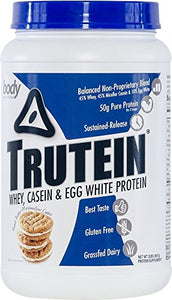 Body Nutrition Trutein Peanut Butter-Marshmallow, 2lb Protein Shakes/Shake, Meal Replacement Drink Mix, Post/Pre Workout Recovery Shake Powder, Breakfast Shake