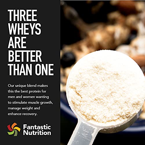 Whey Fantastic - Vanilla - 5LB 100% Pure Grass Fed Whey Protein - Bulk - Optimum Blend of Undenatured Whey Isolate, Concentrate & Hydrolysate - Non-GMO, Soy & Gluten Free - 63 Servings