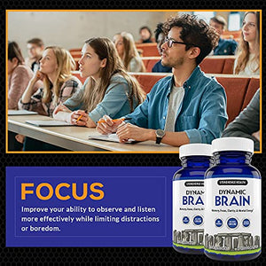 Stonehenge Health Dynamic Brain Supplement – Memory, Focus, & Clarity– Formulated with 40 Unique Nootropic Ingredients Including Phosphatidylserine, Bacopa Monnieri, and Huperzine A (1 Pack)