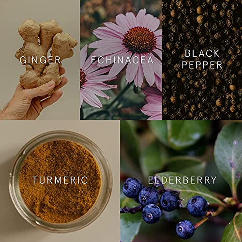 Organic Turmeric Powder, Golden Milk Immunity Aid Drink, Superfood Blend Black Pepper, Curcumin, Cinnamon, Cardamom, Vitamins C, D, B6, B12, Zinc, Golden Milk Latte Immune Support Drink, 180 Servings