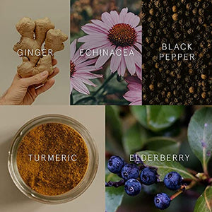 Organic Turmeric Powder, Golden Milk Immunity Aid Drink, Superfood Blend Black Pepper, Curcumin, Cinnamon, Cardamom, Vitamins C, D, B6, B12, Zinc, Golden Milk Latte Immune Support Drink, 180 Servings