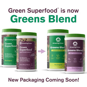 Amazing Grass Green Superfood Antioxidant: Organic Plant Based Antioxidant and Wheat Grass Powder for Full Body Recovery,60 Servings & Green Superfood: Super Greens Powder with Spirulina, 60 Servings