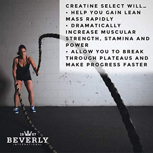 Beverly International Creatine Select with Phosphates, 40 servings. Since 2003, the only fail-proof creatine formula. Boosts muscle size and strength every time. For men and women. Tastes like Tang!