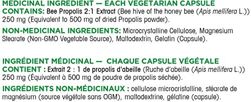 2 Bottles x Organika Himalayan Bee Propolis, 500mg, 200 Capsules