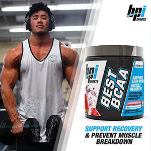 BPI Sports Best BCAA - BCAA Powder - Branched Chain Amino Acids - Muscle Recovery - Muscle Protein Synthesis - Lean Muscle - Improved Performance – Hydration – Watermelon Ice - 30 Servings - 10.58 oz.