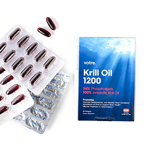 Votre. Krill Oil 1200, 60 Softgels, Omega, Heart Health