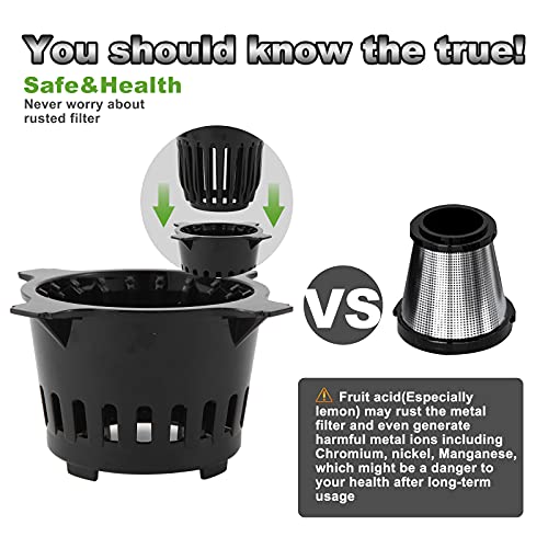 Viesimple Masticating Juicer Cold Press Juicers Machine Easy to Clean Slow Juicer Extractor for Vegetable Fruit Juice Smoothies, Large WIDE 3.15” Turn Over Wide Chute, Quite Low db Juicer Machine