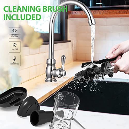 Vpcok Direct Extractor de Jugos, Celery Juicer Machines Vegetable and Fruit,Cold Press Juicer for Celery/Vegetable/Wheat, Masticating juicers, Slow Juicer Machine, Juice Extractor with Cleaning Brush