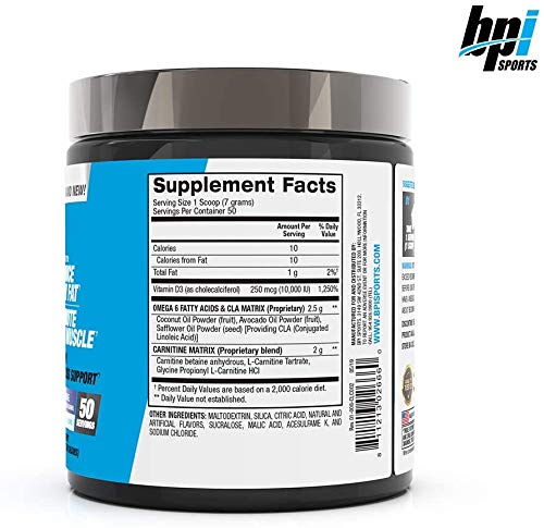 BPI Sports CLA + Carnitine – Conjugated Linoleic Acid – Weight Loss Formula – Metabolism, Performance, Lean Muscle – Caffeine Free – For Men & Women – Snow Cone – 50 servings – 12.34 oz.