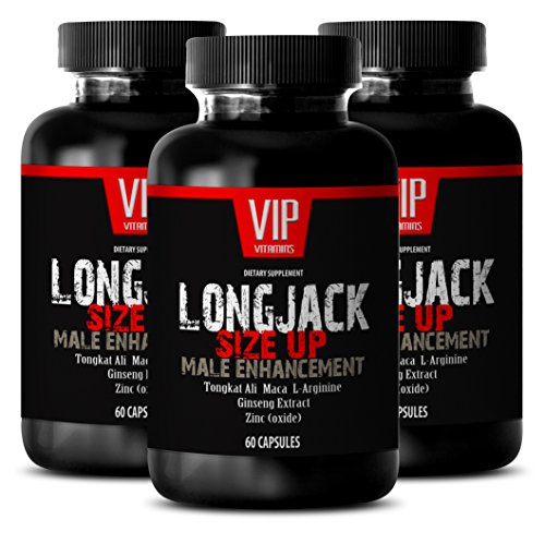 Vitamins for Energy for Men - LONGJACK Size UP, Energy Booster Pills - longjack Horny Goat Weed, 3B (180 Capsules)