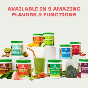 Amazing Grass Greens Blend Energy: Super Greens Powder & Plant Based Caffeine with Matcha Green Tea & Beet Root Powder, Watermelon, 30 Servings (Packaging May Vary)