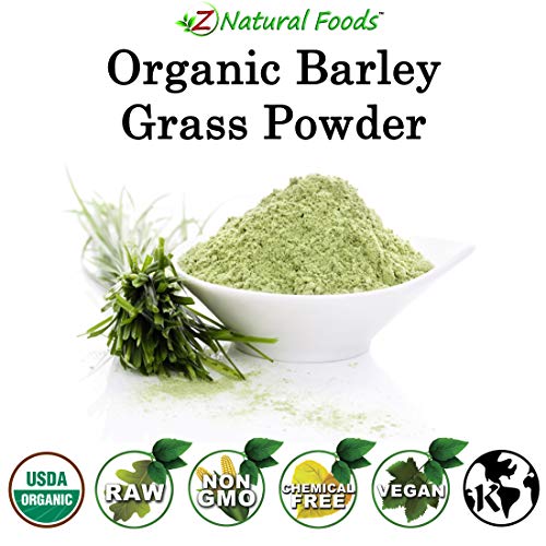 Organic Barley Grass Powder - Green Superfood Supplement for Drinks, Juice, Shakes, Smoothies, Recipes - All Natural Vitamins, Minerals Antioxidants - Raw, Vegan, Non GMO, Kosher - Bulk 5 lb Size