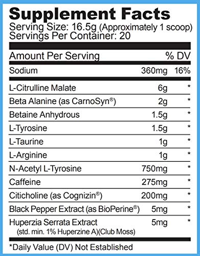 Ryse PRE Workout | Ryse Up Supplements | Fuel Your Greatness | Energy, Endurance, Focus, Next Level Pump, Citruline, Taurine, Arginine, CarnoSyn Beta Alanine, 20 Servings (Pink Blast Flavor)