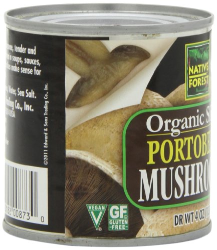 Native Forest Organic Sliced Portobello Mushrooms, 6.5 Ounce (Pack of 12)