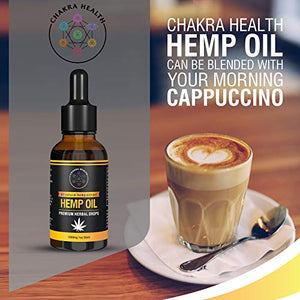 Chakra Health Hemp Oil 6 Pack 1000mg Premium Organic Natural Hemp Oil