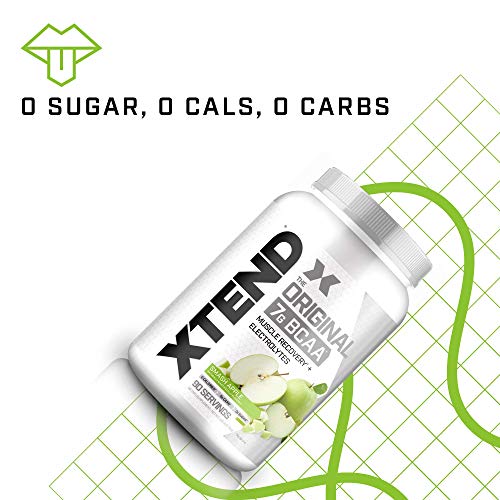 XTEND Original BCAA Powder Smash Apple | Sugar Free Post Workout Muscle Recovery Drink with Amino Acids | 7g BCAAs for Men & Women | 90 Servings