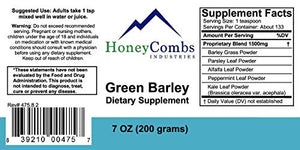 Green Barley 4 – Natural Chlorophyll - Superfood Greens and Chlorophyll Blend Powder Supplement – Nutrient Rich Organic Alfalfa, Barley Grass, Parsley & Wheat Grass Supplement, 8.5 Oz Powder