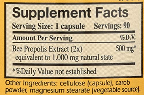 YS BEE FARMS Propolis 1000 MG, 90 CT