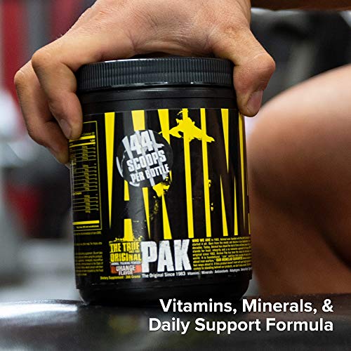 Animal Pak - The Complete All-in-one Training Pack - Multivitamin for Men, Amino Acids, Performance Complex, Zinc and More - For Elite Athletes and Bodybuilders - Orange - 44 Scoops