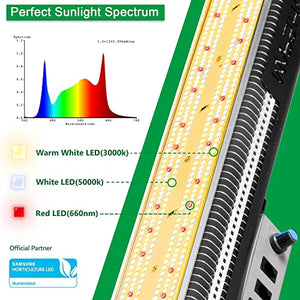 MARS HYDRO Grow Tent Kit Complete 2x4ft SP3000 Samsung LM301B 960pcs LEDs Grow Light Meanwell Driver, 24"x48"x70" Growing Tent Kit Grow Tent Complete System 1680D Grow Tent with 4”Ventilation Kit