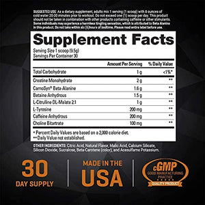 Performix ION Pre-Workout Powder, Explosive Energy, Enhanced Focus, Elevated Pump (30 Servings, Tangerine)