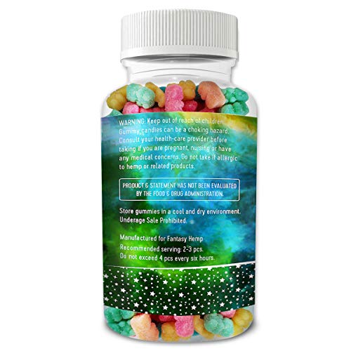 Fantasy Organic Hemp Gummies 12000MG -150MG Per Gummy Bear with Premium Hemp Extract | Natural Candy Supplements for Pain, Anxiety, Stress & Inflammation Relief | Promotes Sleep & Calm Moo