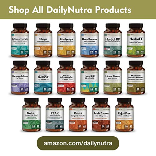 Lion’s Mane Mind Formula by DailyNutra - Nootropic Supplement for Cognitive Health | Organic Mushroom Extract with Bacopa, Gingko, Gota Kola, and Huperzine-A (3-Pack)