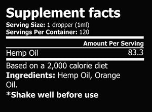 Hemp Oil for Pain Relief :: Hemp 10,000mg :: Hemp Extract :: May Help with Inflammation, Joints, Mood, Sleep & More :: Hemp Drops :: Rich in Omega 3,6,9 (Orange)