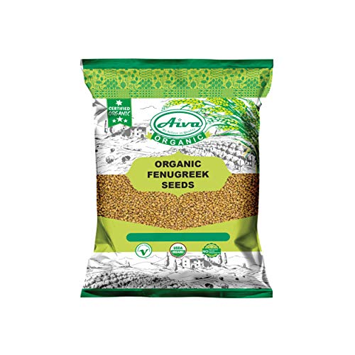 AIVA Organic Fenugreek Seeds (Whole Methi) 3.5 oz