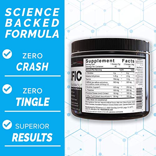 PEScience High Volume + Prolific Pre-Workout Stack, Powerful Nitric Oxide & Energy Supplement Bundle, Raspberry Lemonade