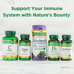 Zinc Gummy by Nature’s Bounty, Immune Support, Mixed Berry, 30 mg, 120 count Gummy