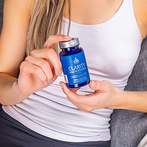 Thrivous Clarity - Enhance Brain Function, Memory, Focus & Mood - Advanced Natural Nootropic Supplement: Synapsa Bacopa Monnieri, L Theanine, Rhodiola Rosea, Vitamin B Complex, Zinc Picolinate