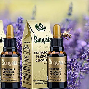 Bee Propolis - Glycolic - Green Brazilian Propolis by Sunyata (GOLD) - 12 X 30 ml