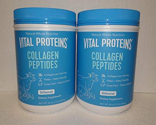 Vital Proteins Collagen Peptides Unfalvored 24oz 567g (Pack of Two)