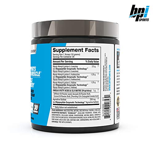 BPI Sports Best BCAA - The Building Blocks of Protein and Muscle - Post-Workout Recovery - Weight Loss Support - Rainbow Ice, 30 Servings, 300 g