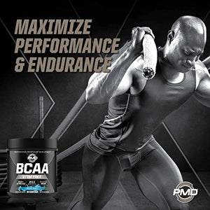 PMD Sports CG5 - Premium Creatine and L-Glutamine Powder (60 Servings) & PMD Sports BCAA Stim Free Amino Acids for Enhanced Recovery – Blue Razz (30 Servings)