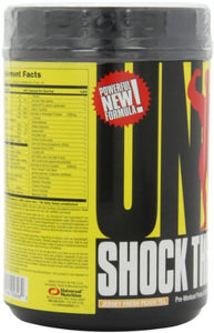 Universal Nutrition Shock Therapy Pre-Workout Pump & Energy Supplement, with BCAA complex, Creatine, and Electrolytes - Peach Tea - 42 Servings