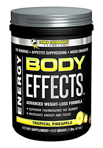 Power Performance Products, Body Effects, Pre Workout Supplement - 570 Grams (Tropical Pineapple)