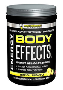 Power Performance Products, Body Effects, Pre Workout Supplement - 570 Grams (Tropical Pineapple)