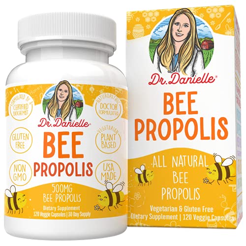 Bee Propolis from Dr. Danielle, Best Bee Propolis Supplement, 500mg 120 Capsules