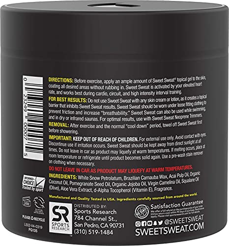 Sweet Sweat Workout Enhancer cream- 13.5 oz Jar