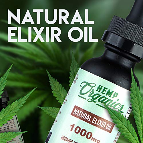 Best Hemp Oil Extract - 28,350MG - Organic Hemp Oil For Pain Relief- Hemp Extract Oil - Mood Support - Pure Hemp Oil For Anxiety Support - Hemp Oil Drops - 1000mg Hemp Isolate - HEMP ORGANICS