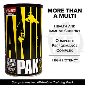 Animal Pak – Vitamin Pack Supplement – Zinc, Vitamin C, B, D, Amino Acids and More – Sports Nutrition Supplement – Convenient All-in-One Packs – 44 Packs