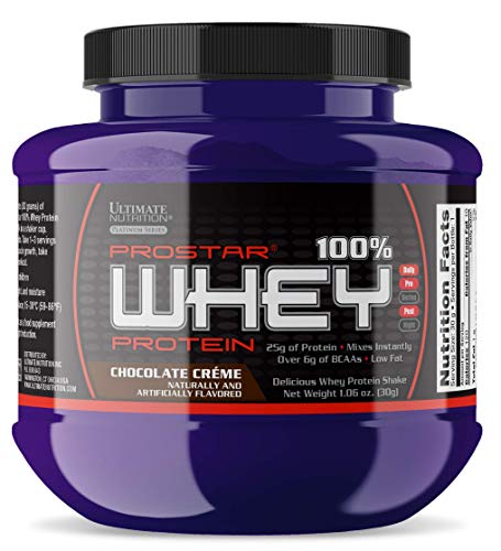 Ultimate Nutrition PROSTAR 100% Whey Protein Powder - Low Carb, Keto Friendly - Single Serving, Chocolate Crème, Sample